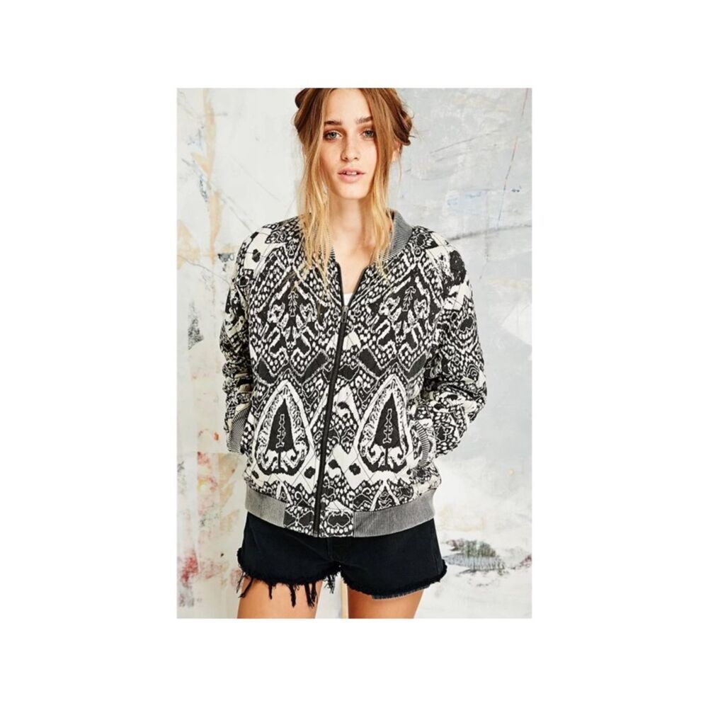 Free People Quilted Bomber Jacket